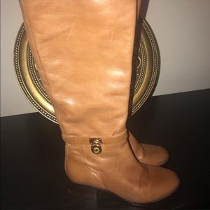 MK Brown Leather Boots